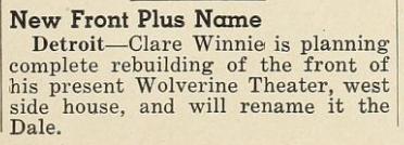 Wolverine Theatre - 1941 ARTICLE FROM JAMES